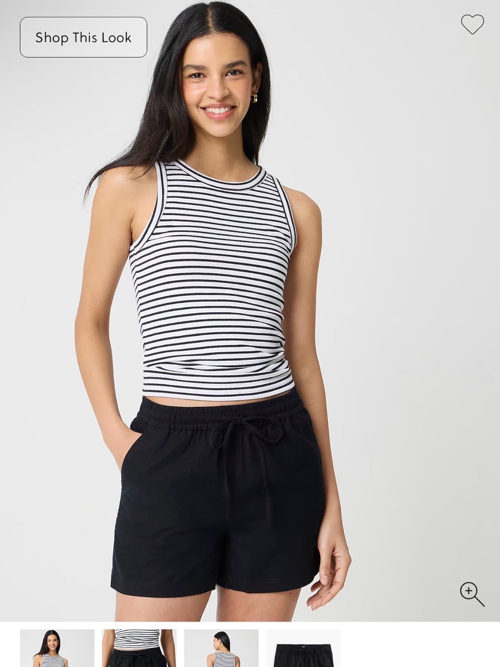 J Crew linen blend drawstring short